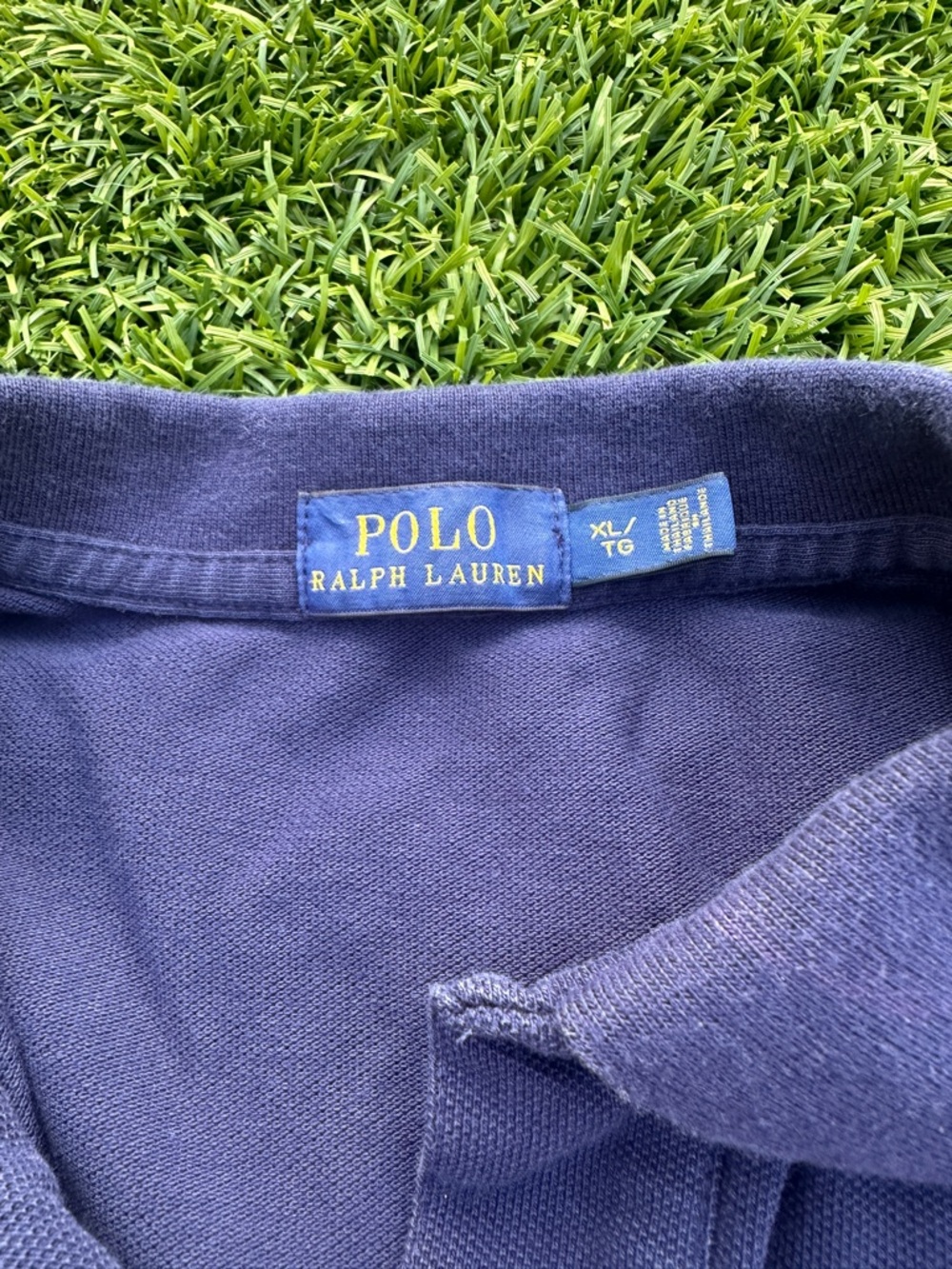 Polo Ralph Lauren Sleeveless Polo Shirt XL Navy Blue Big Pony - Picture 4 of 6